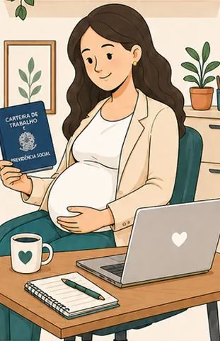 Capa do ebook Gestante CLT e o Salário-Maternidade pelo INSS